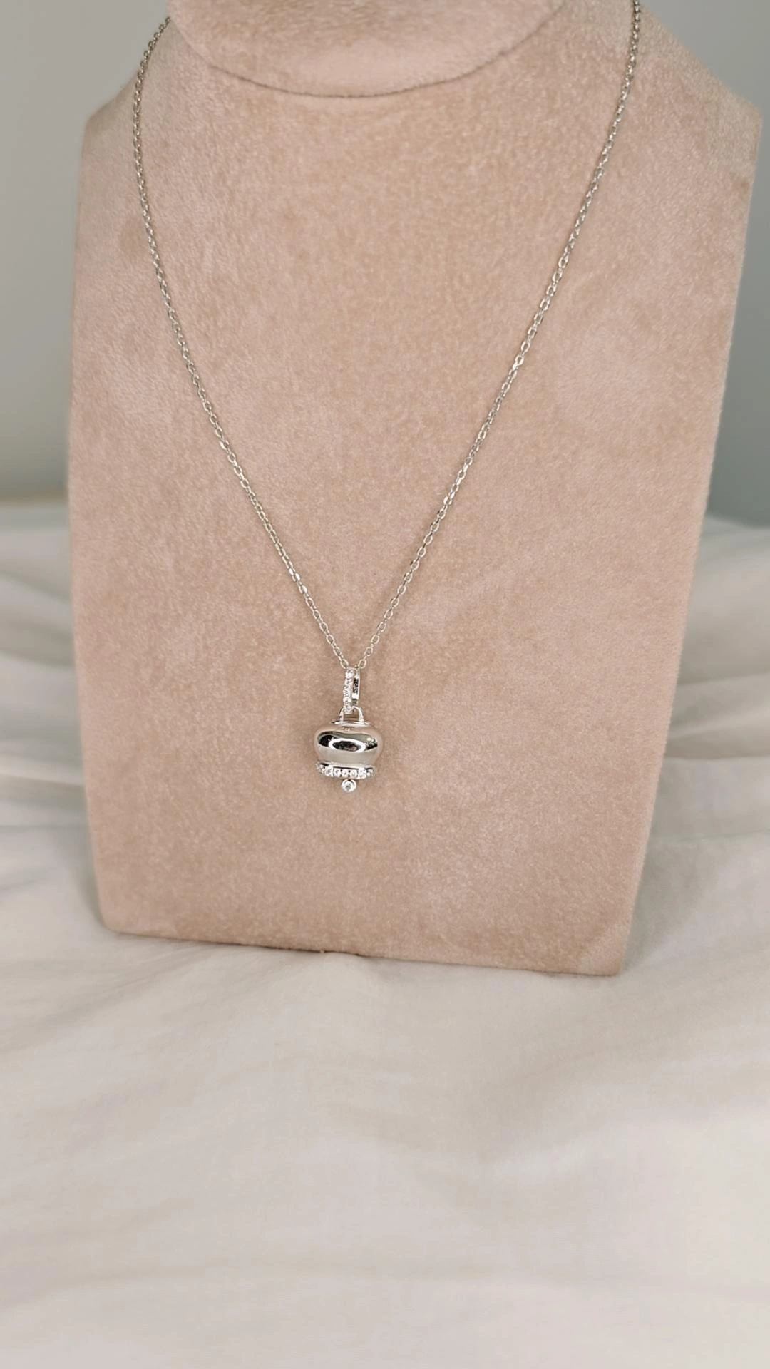 Collana Campanella Argento 925 e Zirconi