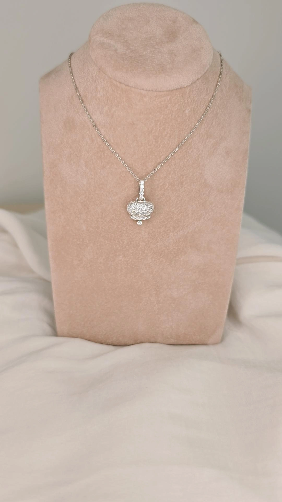 Collana Campanella Full Zirconi Argento 925